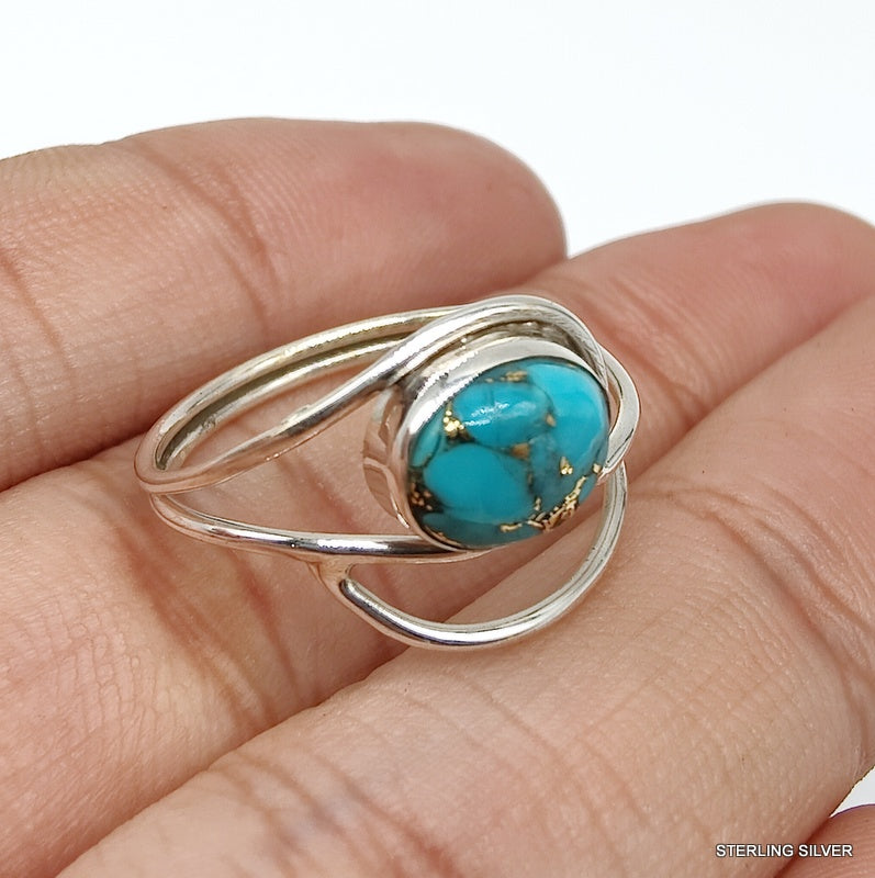 925 SOLID STERLING SILVER NATURAL GEMSTONES HANDMADE SMALL RINGS, ALL SIZES AVAILABLE
