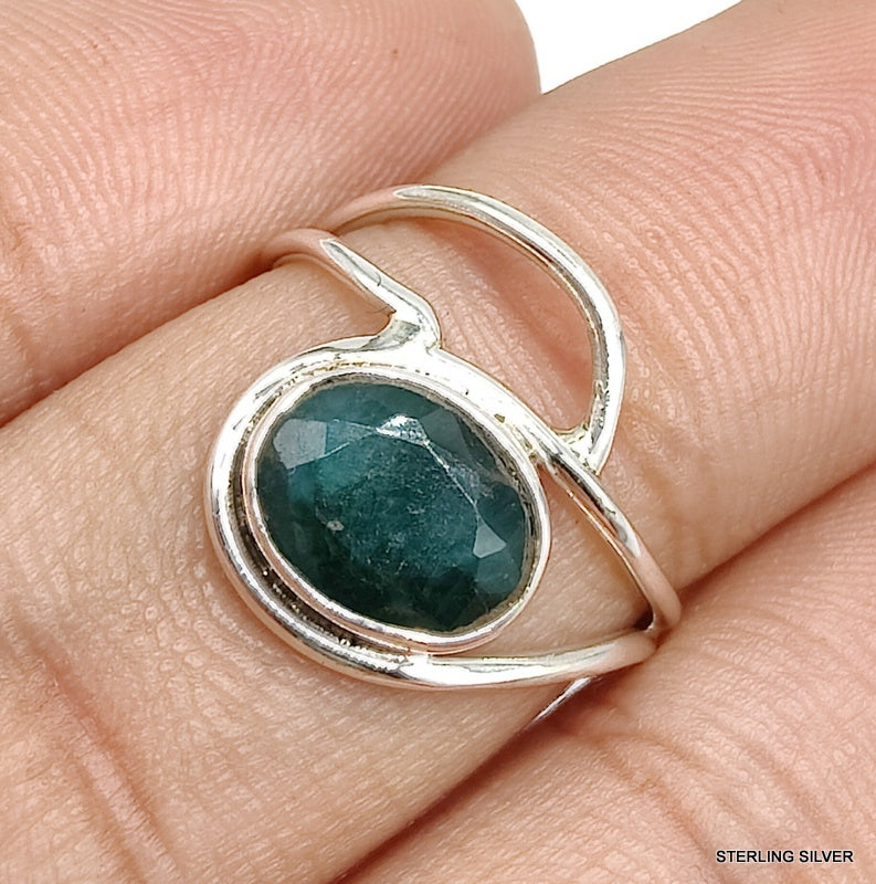 925 SOLID STERLING SILVER NATURAL GEMSTONES HANDMADE SMALL RINGS, ALL SIZES AVAILABLE