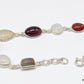 925 SOLID STERLING SILVER NATURAL GEMSTONES HANDMADE BRACELET,8 INCHES
