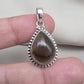 Smoky Quartz Pendant: 925 Sterling Silver November Birthstone Necklace Healing Gemstone Jewelry