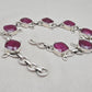Ruby Bracelet 925 Sterling Silver Red Gemstone Jewelry