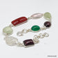 925 SOLID STERLING SILVER NATURAL GEMSTONES HANDMADE BRACELET,8 INCHES