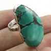 925 SOLID STERLING SILVER NATURAL TURQUOISE GEMSTONES HANDMADE RING, ALL SIZES AVAILABLE