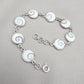 Shiva Eye Bracelet 925 Silver Shell Bracelet Spiritual Protection Jewelry Gift for Her