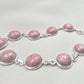 925 Sterling Silver Rhodochrosite Bracelet Handmade Gemstone Boho Jewelry