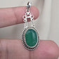 Green Onyx Pendant: Pendant 925 Sterling Silver Faceted Gemstone Necklace Jewelry Gift for Her