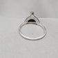 Lapis Lazuli Ring 925 Sterling Silver Dual Stone Moss Agate Statement Ring