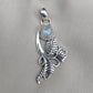 Rainbow Moonstone Silver Pendant: Artisan Floral Leaf Design, Boho Charm