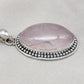 Rose Quartz Pendant Necklace: 925 Sterling Silver, Love & Healing