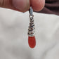 Red Onyx Sterling Silver Pendant: Handmade Healing Crystal Necklace