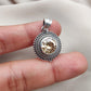 Citrine Silver Pendant: Vintage 925 Sterling, Beaded Boho Jewelry