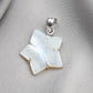 Mother of Pearl Star Pendant: 925 Sterling Silver Boho Necklace