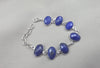 925 Sterling Silver Lapis Lazuli Bracelet Natural Blue Gemstone Bracelet Handmade Jewelry