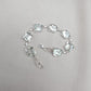 925 Sterling Silver Green Amethyst Bracelet Elegant Minimal Jewelry Gift for Her