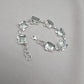 925 Sterling Silver Green Amethyst Bracelet Elegant Minimal Jewelry Gift for Her