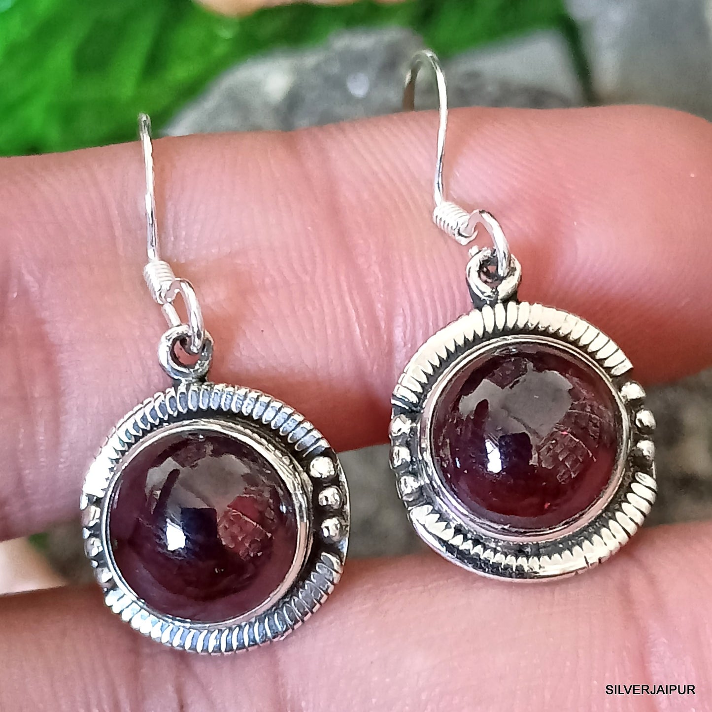 925 SOLID STERLING SILVER NATURAL TIGER EYE GEMSTONE HOOK EARRING