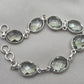 Green Amethyst 925 Sterling Silver Gemstone Vintage Bracelet Boho Jewelry