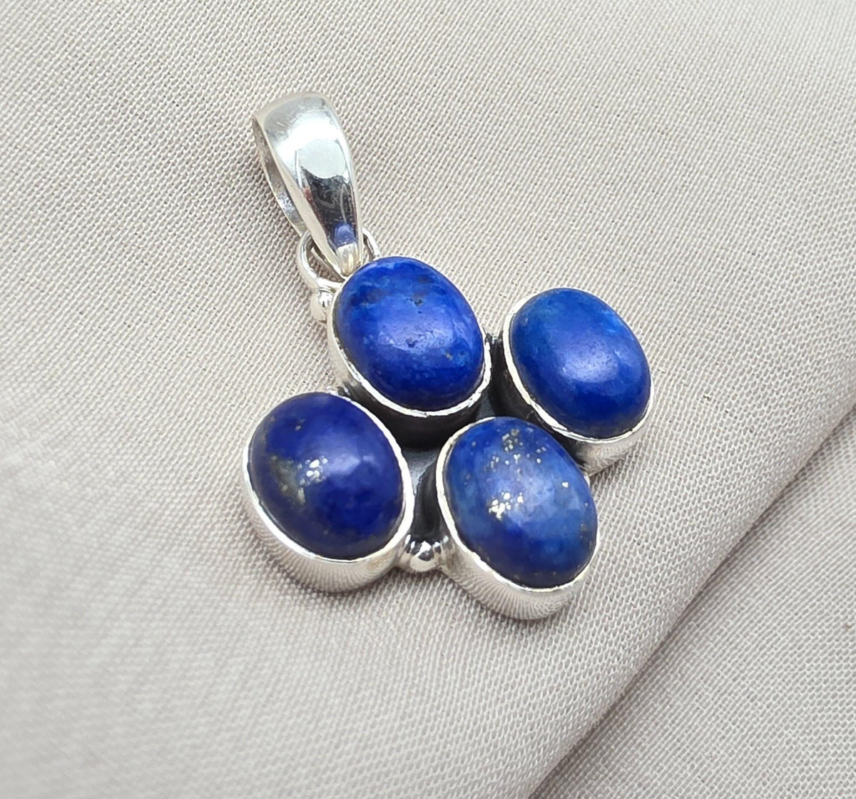 Lapis Lazuli Pendant 925 Sterling Silver Pendant, Handmade Blue Gemstone Jewelry, Gift for Her
