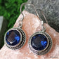 925 SOLID STERLING SILVER NATURAL KYANITE GEMSTONE HOOK EARRING