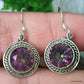 925 SOLID STERLING SILVER NATURAL MISTIC TOPAZ GEMSTONE HOOK EARRING GIFT FOR WOMEN