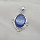 Lapis Lazuli Pendant: 925 Sterling Silver Boho Handmade Jewelry