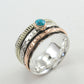 925 SOLID STERLING SILVER NATURAL TURQUOISE GEMSTONES HANDMADE RING, ALL SIZES AVAILABLE
