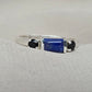 925 SOLID STERLING SILVER NATURAL LAPIS LAZULI GEMSTONE HANDMADE RING, BLACK ONYX WEDDING RING ALL SIZES AVAILABLE