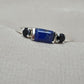 925 SOLID STERLING SILVER NATURAL LAPIS LAZULI GEMSTONE HANDMADE RING, BLACK ONYX WEDDING RING ALL SIZES AVAILABLE