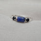 925 SOLID STERLING SILVER NATURAL LAPIS LAZULI GEMSTONE HANDMADE RING, BLACK ONYX WEDDING RING ALL SIZES AVAILABLE