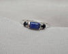 925 SOLID STERLING SILVER NATURAL LAPIS LAZULI GEMSTONE HANDMADE RING, BLACK ONYX WEDDING RING ALL SIZES AVAILABLE