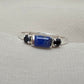 925 SOLID STERLING SILVER NATURAL LAPIS LAZULI GEMSTONE HANDMADE RING, BLACK ONYX WEDDING RING ALL SIZES AVAILABLE