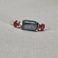 925 SOLID STERLING SILVER NATURAL LABRADORITE GEMSTONE HANDMADE RING, GARNET WEDDING RING ALL SIZES AVAILABLE