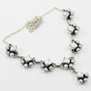 925 SOLID STERLING SILVER NATURAL PEARL HANDMADE NECKLACE,18 INCHES