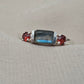 925 SOLID STERLING SILVER NATURAL LABRADORITE GEMSTONE HANDMADE RING, GARNET WEDDING RING ALL SIZES AVAILABLE