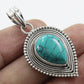 NATURAL TIBETAN TUTQUOISE GEMSTONE 925 SOLID STERLING SILVER PENDANT
