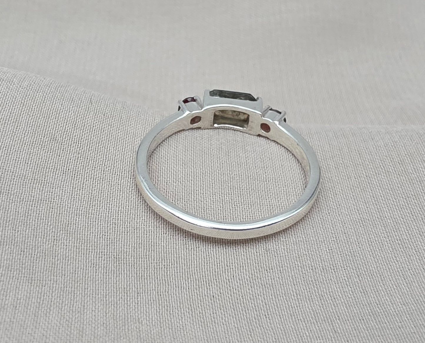 925 SOLID STERLING SILVER NATURAL LABRADORITE GEMSTONE HANDMADE RING, GARNET WEDDING RING ALL SIZES AVAILABLE