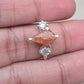 925 SOLID STERLING SILVER NATURAL SUNSTONE GEMSTONE HANDMADE RING, CRYSTAL WEDDING RING ALL SIZES AVAILABLE