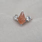 925 SOLID STERLING SILVER NATURAL SUNSTONE GEMSTONE HANDMADE RING, CRYSTAL WEDDING RING ALL SIZES AVAILABLE