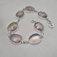 925 Sterling Silver Ametrine Bracelet Natural Faceted Gemstone Jewelry Adjustable Bracelet