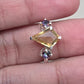 925 SOLID STERLING SILVER NATURAL CITRINE GEMSTONE HANDMADE RING, MYSTIC WEDDING RING ALL SIZES AVAILABLE