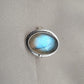 Labradorite Ring 925 Sterling Silver Natural Blue Flash Gemstone Ring Boho Statement Jewelry