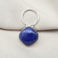 Lapis Lazuli Pendant: 925 Sterling Silver Cushion Cut Boho Jewelry