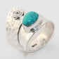 925 SOLID STERLING SILVER NATURAL TURQUOISE GEMSTONES HANDMADE RING, ALL SIZES AVAILABLE