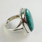 925 SOLID STERLING SILVER NATURAL TURQUOISE GEMSTONES HANDMADE RING, ALL SIZES AVAILABLE