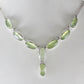 925 SOLID STERLING SILVER NATURAL PREHNITE HANDMADE NECKLACE,18 INCHES