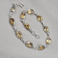 925 Sterling Silver Citrine Bracelet Yellow Gemstone Jewelry November Birthstone Gift for Her