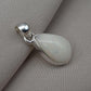 Ethiopian Opal Pear Pendant 925 Sterling Silver Handmade Cabochon Gemstone Jewelry
