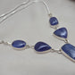 Natural Tanzanite Necklace 925 Sterling Silver Blue Gemstone Statement Jewelry Gift for Her