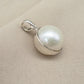Pearl Pendant 925 Sterling Silver Oval Dome Natural Gemstone Minimal Pendant Handmade Jewelry Gift