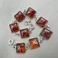 925 Sterling Silver Cognac Amber Bracelet Handmade Gemstone Jewelry Gift for Women
